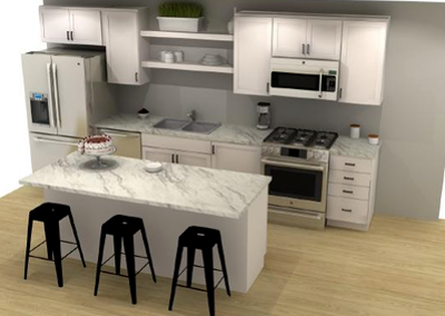 3d kitchen rendering
